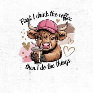 Grumpy Highland Cow Png, Cranky Png, Fluffy Cow Grumpy Humor Graphic Sublimation Design, Cow Lover Png