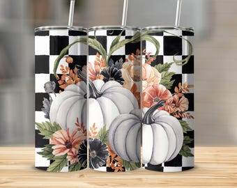 Pumpkin Fall Tumbler Wrap PNG Descarga digital para 20 oz Skinny Tumbler Country Fall Sublimation Tumbler Designs Rustic Fall Tumbler File