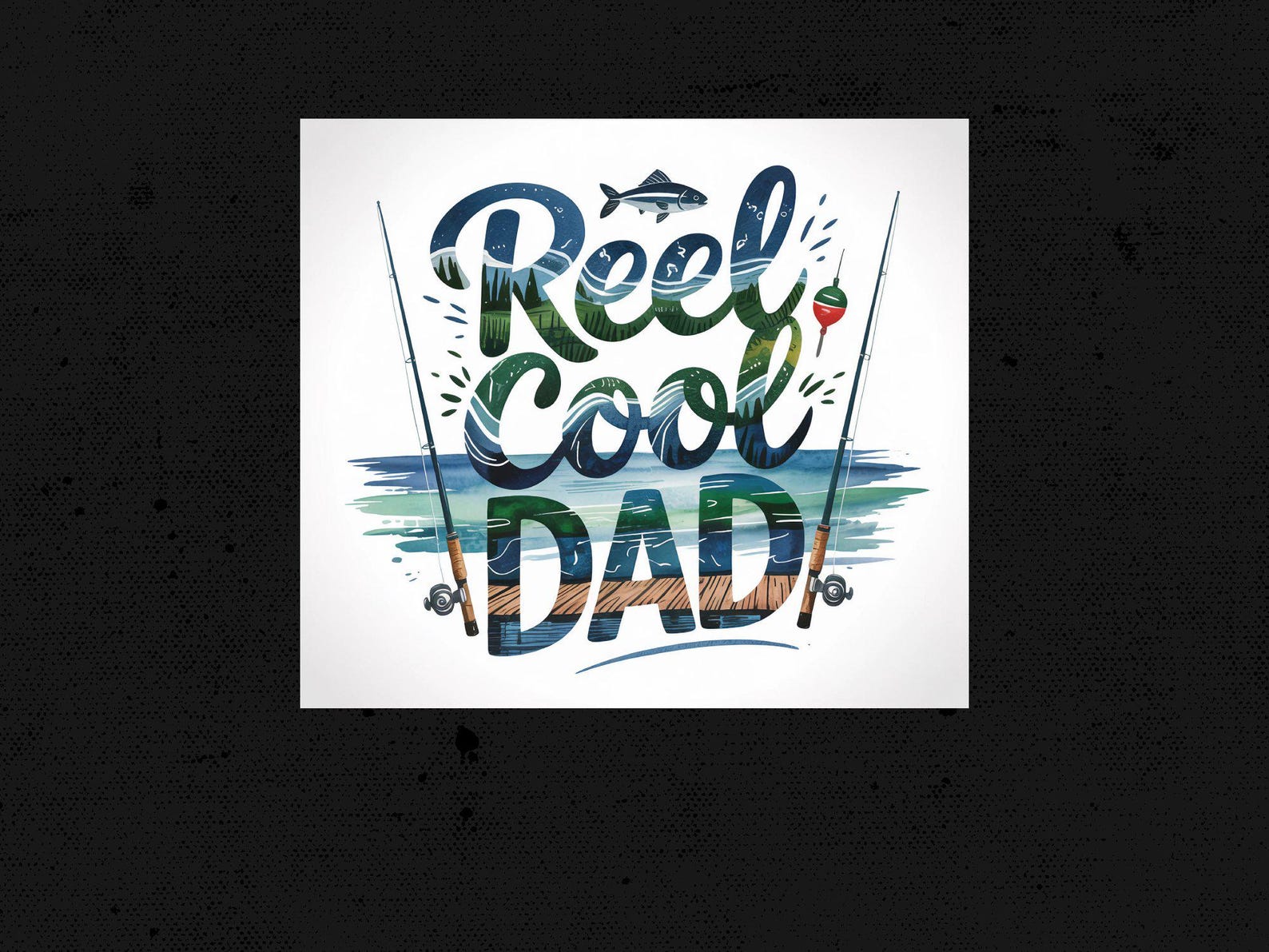 Fishing Sublimation Tumbler Design, Reel Cool Dad PNG, 20oz Tumbler ...