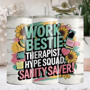 Bestie-bekeromslagdoek | Work Made Us Coworkers Tumbler Wrap | Partners In Crime Tumbler Wrap | Work Collega Tumbler Wrap | Work Bestie png