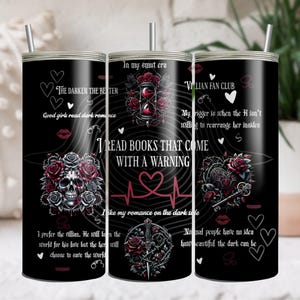 Dark romance book Lover Tumbler Wrap, smut PNG, Tumbler Wrap For Reader, Library Gifts 20oz Tumbler Sublimation Design, Tumbler PNG File