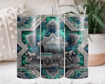 Western Tumbler Wrap, 20 oz Tumbler Sublimation Designs, Country Tumbler Wrap, Boho Cow Skull Tumbler, Cowhide PNG, Country Girl Tumbler