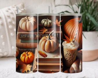 Just a Girl Who Loves Fall Png, Projekt Sublimacji, Jesienne Klimaty, Jesienne Klimaty Png, Pumpkin Spice PNG, Podstawowa Jesienna Dziewczyna, Wdzięczny Png