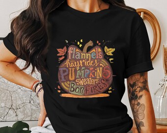 Flannels, Hayrides, Pumpkins, Sweaters, Bonfires PNG, Sublimation Design DIGITAL, Halloween Pumpkin