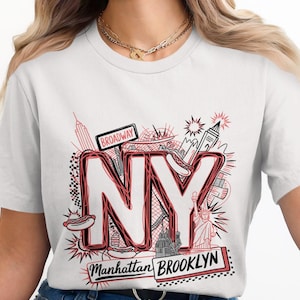 New York Trip Shirt Png, NYC Shirt Sublimation Design, Retro New York City Big Apple Digital Download