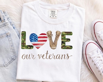 Veterans Day PNG - Proud Veteran Clipart - American Flag Png - Sublimation for Military Tribute