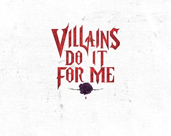 Villains Do It For Me Dark Romance Clipart, Kindle Stickers, Digital Download, Gothic Art, Printable Design, Romantic Digital Download