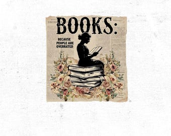 Lectura png, Amante de los libros png, Diseño de sublimación para lectores, Booktok png, Apasionado de los libros png, Descarga digital