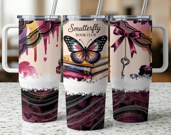 Digital Download | 40Oz Smut Book Lover Png | Dark Romance 40Oz Tumbler Full Wrap
