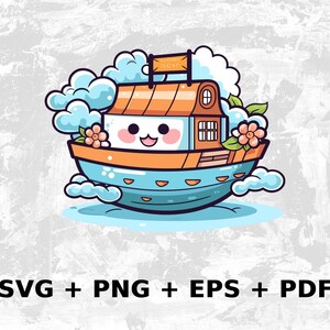 Cartoon Kawaii Boot svg png eps, kommerzielle Nutzung Clipart Vektorgrafik, Tshirts, Sublimation, Print on Demand, svg & Clipart-Datei