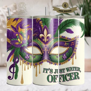 Mardi Gras Tumbler Wrap 20oz sublimation png - Digital Download - Fleur de Lis 20 oz Skinny - Sublimation Design