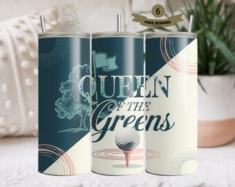 Funny Women Golf Tumbler Wrap 20 oz Skinny Tumbler Real Women Play Golf Sublimation Design Digital Download PNG, Girl Golfing Tumbler