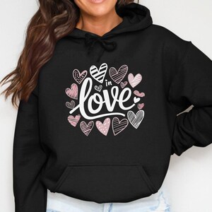 In Love PNG, Valentines Day T Shirt Design PNG Love Theme Cute Hearts Instant Download Digital File Printable Art