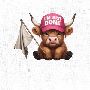 Grumpy Highland Cow Png, Cranky Coffee Lover Png, Fluffy Cow Grumpy Humor Graphic Sublimation Design, Cow Lover Png