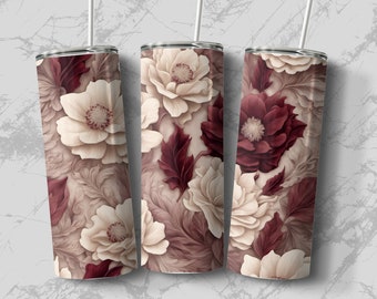 20 Oz Skinny Tumbler Sublimation Wrap Design, Straight & Tapered Wrap ...