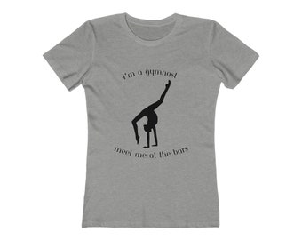 Funny Tee!  I'm A Gymnast, meet me at the bars! Great gift for any gymnast.