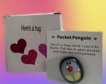 Pocket Penguin Pal Resin Pin, Cheer Up Gift