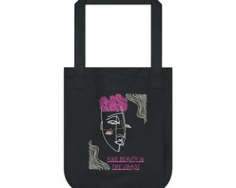 Beauty in the chaos.  original design. Organic Canvas Tote Bag