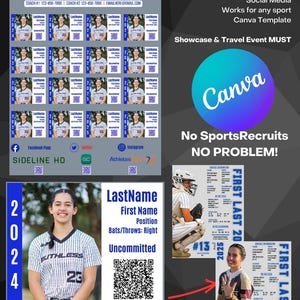 Reisteam Softbal Rooster Honkbal College Werving Bewerkbare sjabloon Alle sporten Showcase Toernooien Link naar 1 van de 2 sportprofielen