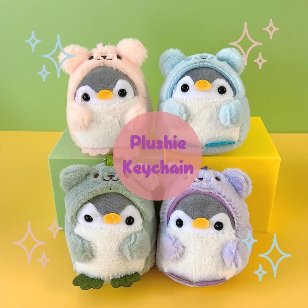 Cute Penguin Plush Keychain Cute Pengu Keychain Stuffed Toy - Etsy