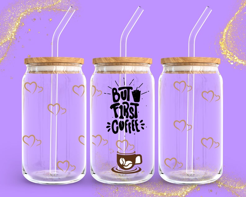 Coffee Glass Svg Libbey Glass Wrap Svg Libbey Can Wrap Etsy Australia