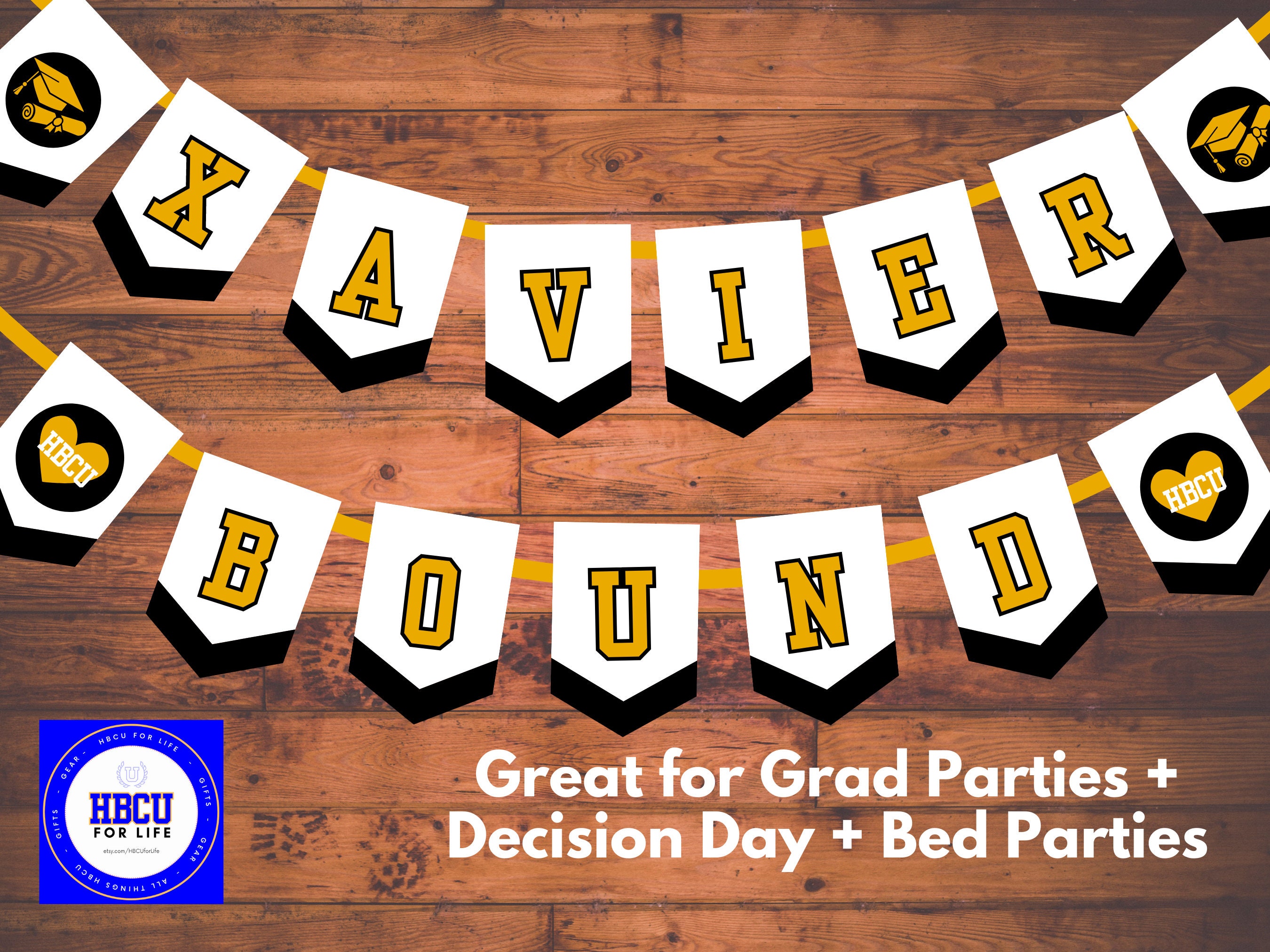 Printable XULA College Bound Graduation Party Garland Xavier LA