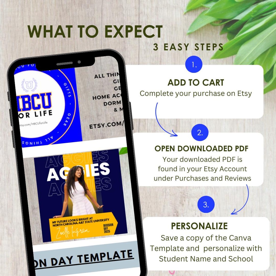 Commitmnet Posts NCAT College Decision Day Template, Senior Announcement, Graduation ...