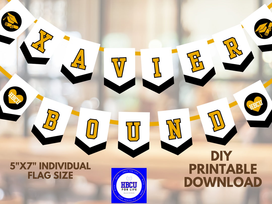 Printable XULA College Bound Graduation Party Garland Xavier LA