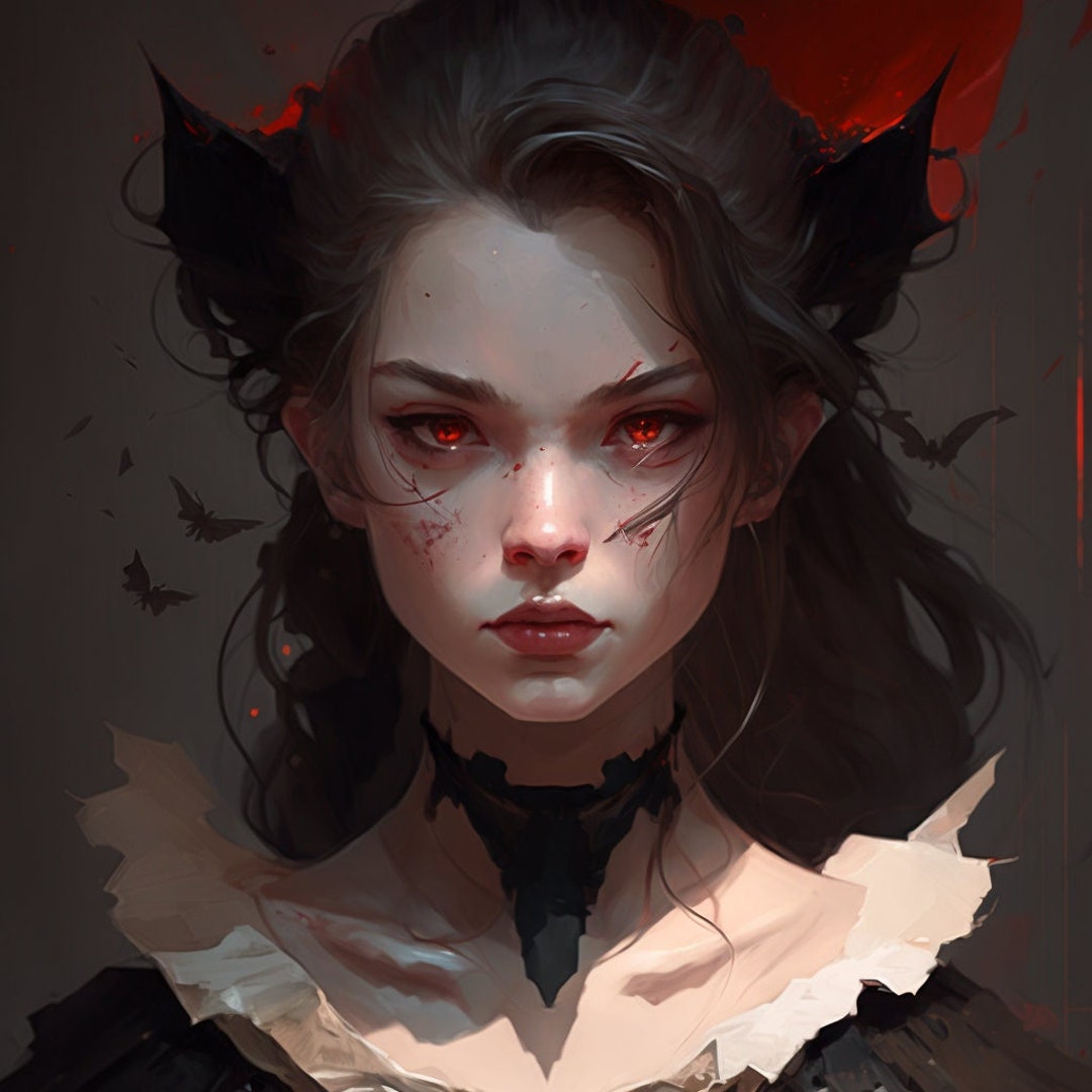 vampire girl art