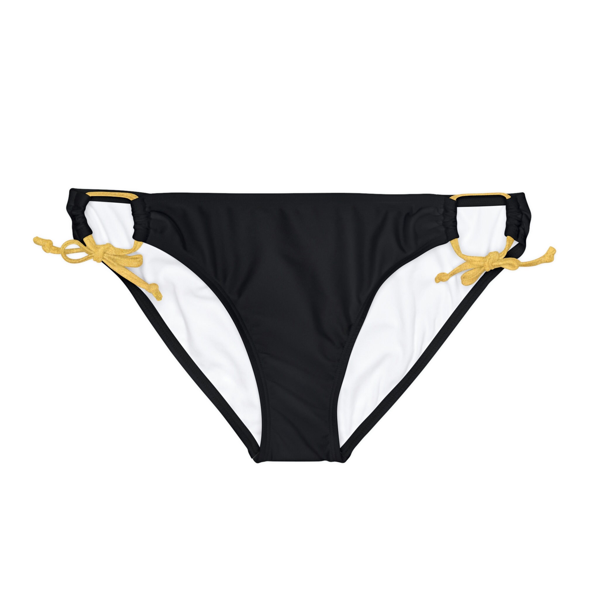 Rib Skinny Strap Tie Side Bikini Bottom main image 0