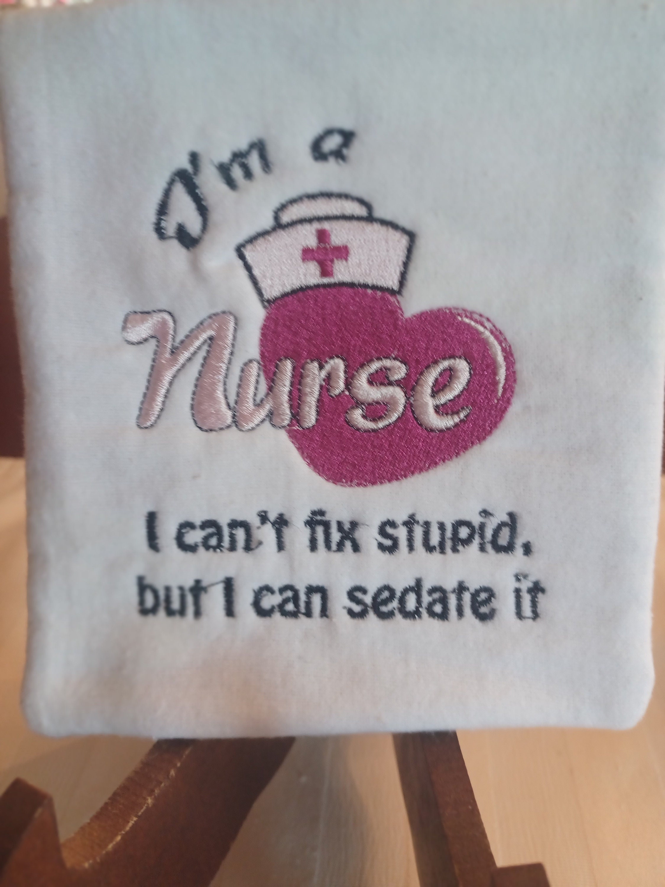Set of 2 Nifty Nurses Quilted Large Hot Pads/trivet Pot Holders/mug  Rugs/table Mats 12 X 12 Many Uses for Great Gift 