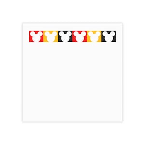 Mickey Mouse Themed Note Pads - Cute Stationery for Kids, Office Supplies, Gifts, Party Decor, School Supplies