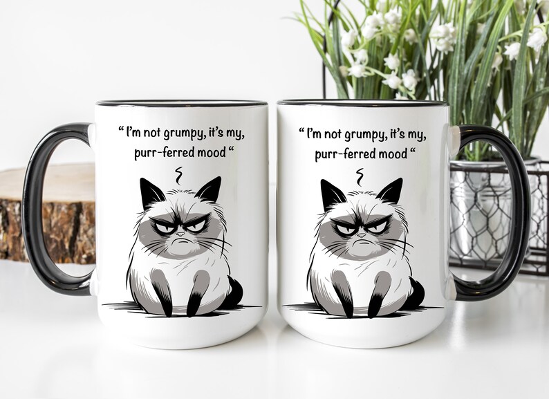 Grumpy Cat SVG PNG PDF and Eps, Cat Humor Svg Png Eps and Pdf, Funny ...