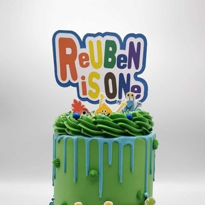 Paquete personalizado de decoración para tarta con temática de monstruo súper simple
