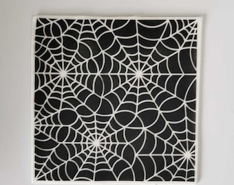 Spiderweb Pattern Cake Stencil
