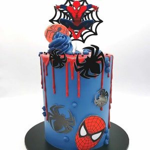 Personalised Spiderman Themed Cake Topper Package