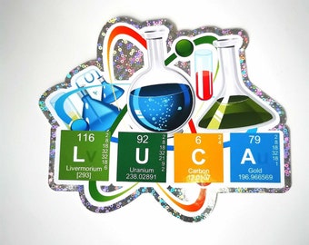 Personalised Chemistry Science Periodic Table Themed Cake Topper Package