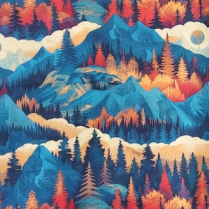 Mountains pines scrub hat surgery surgical cap OR washable cotton mens ties back,scrub cap europonytail trees pines sunset
