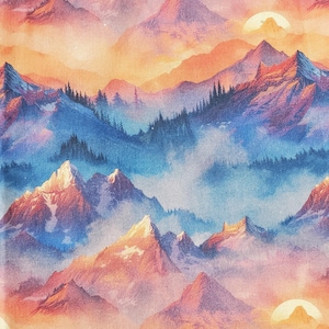 Mountains pines scrub cap sunset surgical cap OR washable cotton mens ties back,scrub cap europonytail trees pines sunset