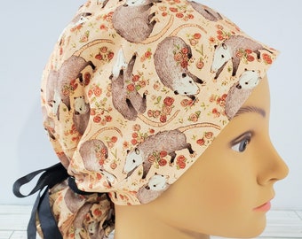 Opossums and Roses | Scrub Cap - Surgical Cap