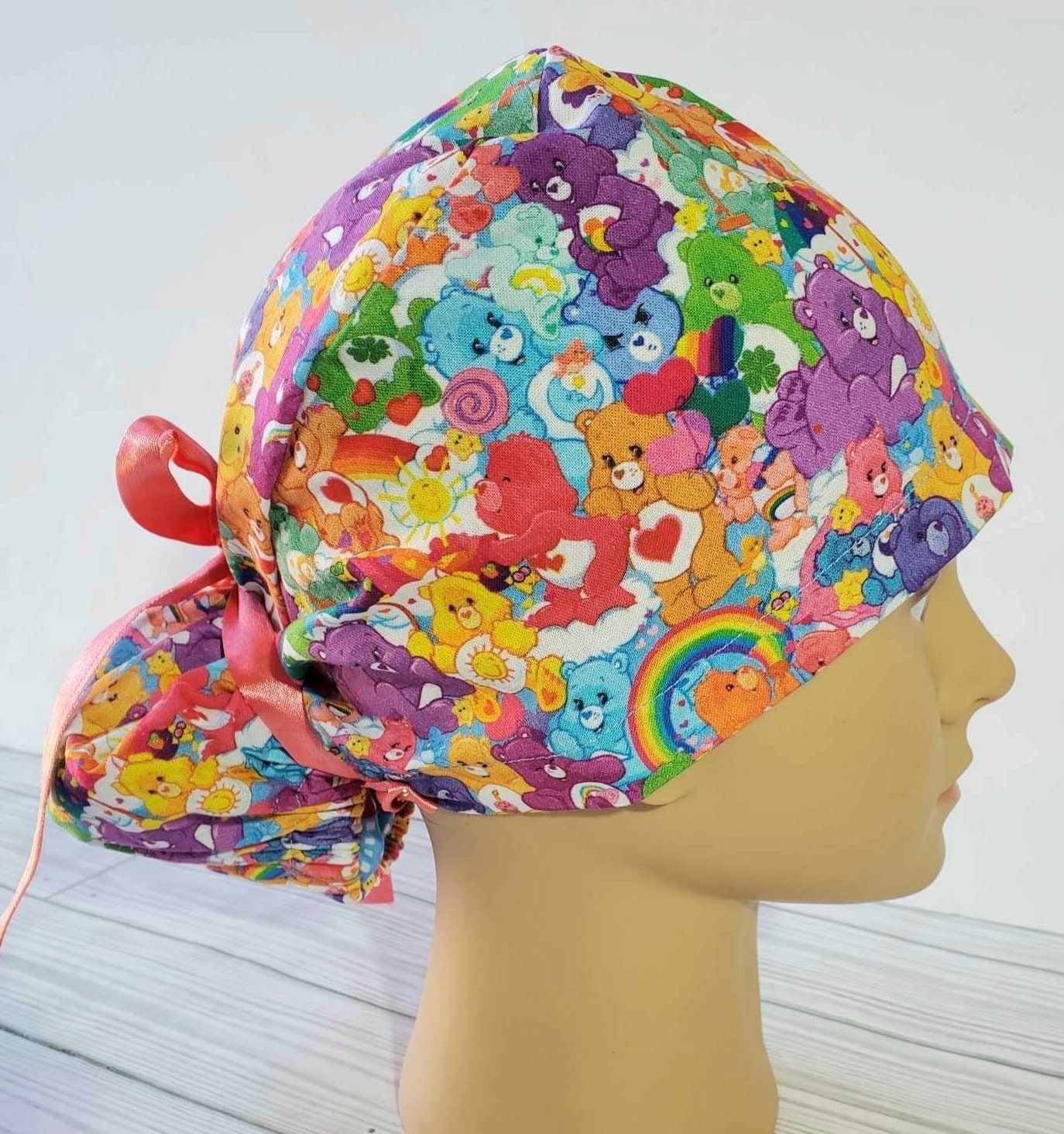 Euro Ponytail Scrub Cap 80s Inspired,surgical Cap Ponytail Funny