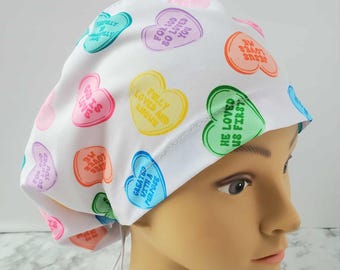 scrub cap hearts bible verse,scrub cap Christian Rainbow hearts,bible verse scrub cap nurse ,nurse  Christian