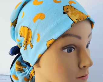 Meme de perro con gorro de quirófano, cómic de gorro de quirófano, gorro de quirófano quirúrgico, meme de gorro de quirófano, regalo de médico