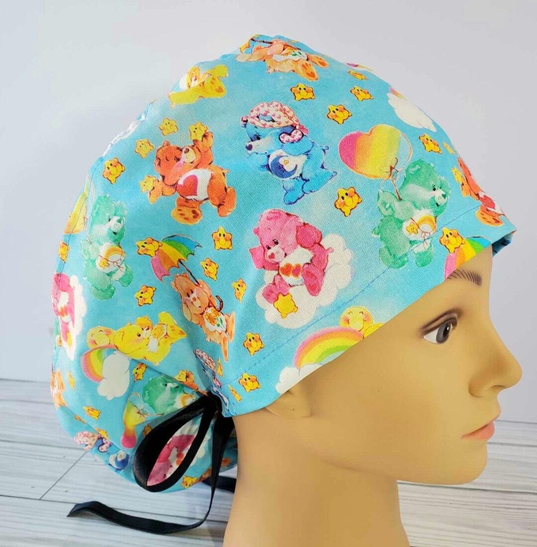 Euro Ponytail Scrub Cap 80s Inspired,surgical Cap Ponytail Funny