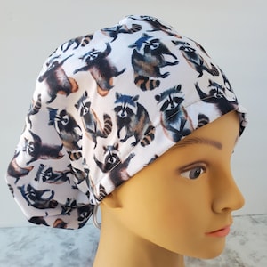 Raccoon Scrub Cap - Surgical Cap funny,racoon gift