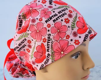gorro quirúrgico asuntos de salud mental cola de caballo europea neurología, mujer, lazo en la espalda
