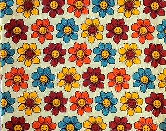 Groovy 70s Floral Scrub Cap:euroPonytail Surgical Hat ,hippie scrub cap boho
