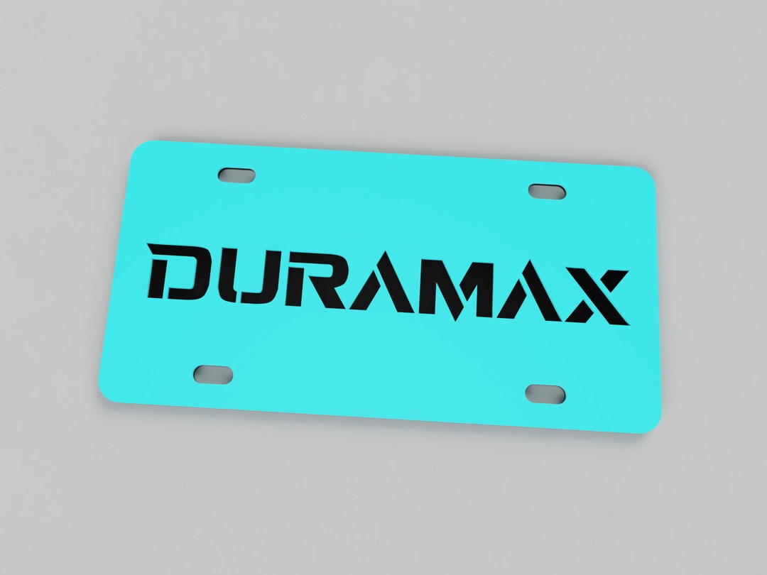 Duramax License Plate Cover 2 Layer Etsy
