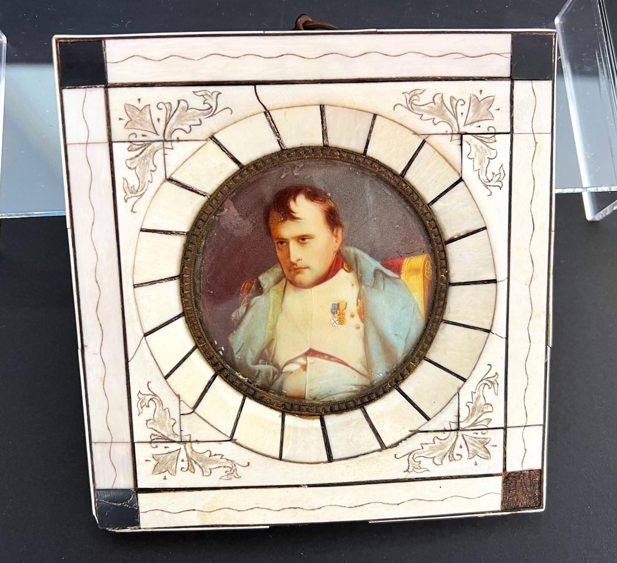Antique Miniature Portrait of Napoleon - Etsy