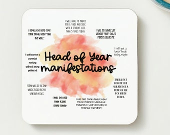 Head of Year manifestation coaster